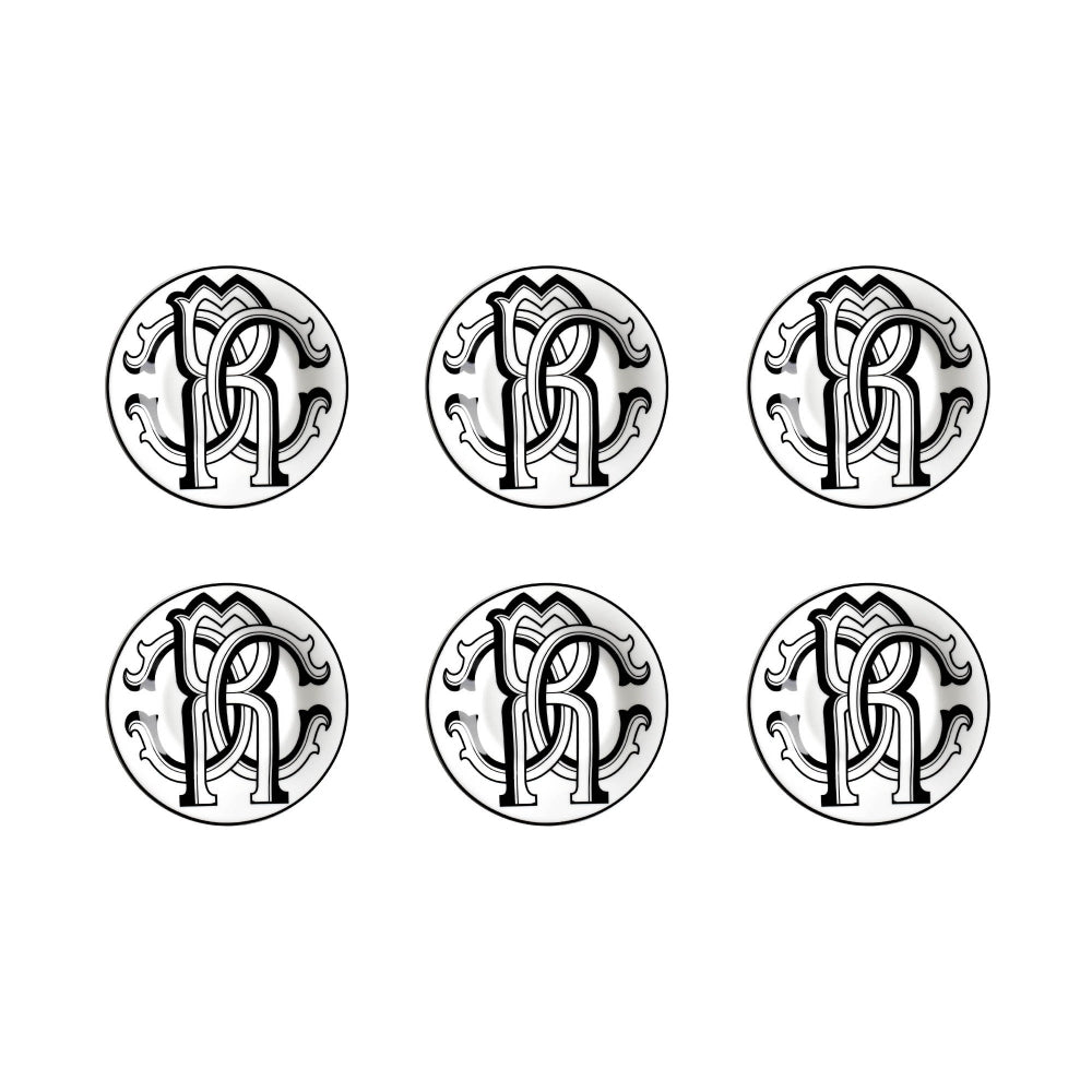 ROBERTO CAVALLI - PIATTO PANE/BREAD or BUTTER PLATE - Ø 15,5 cm - SET 6 PZ